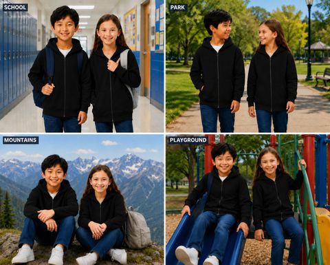 Hoodlife Boys & Girls Full Sleeve Solid Hooded Sweatshirt - Image 7
