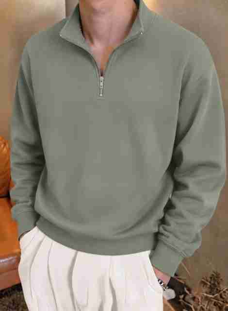 Trend Twist Men Full Sleeve Self Design Sweatshirt - Image 5