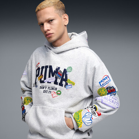 puma full sleeve graphic print men sweatshirt