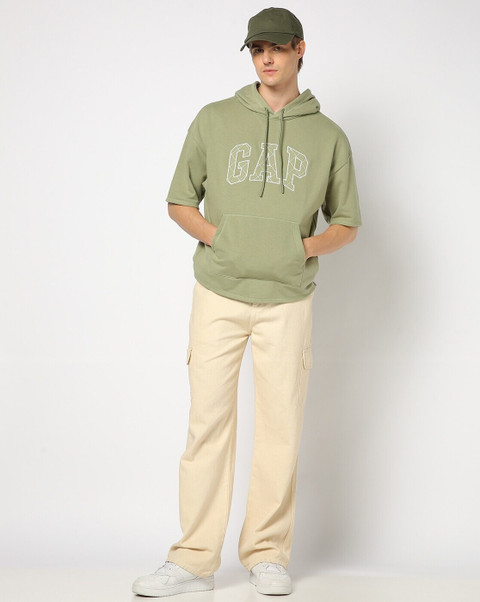 GAP Half Sleeve Graphic Print Men Sweatshirt - Buy GAP Half