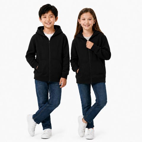 Hoodlife Boys & Girls Full Sleeve Solid Hooded Sweatshirt - Image 6