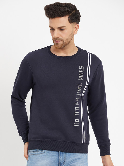 DUKE Full Sleeve Solid Men Sweatshirt