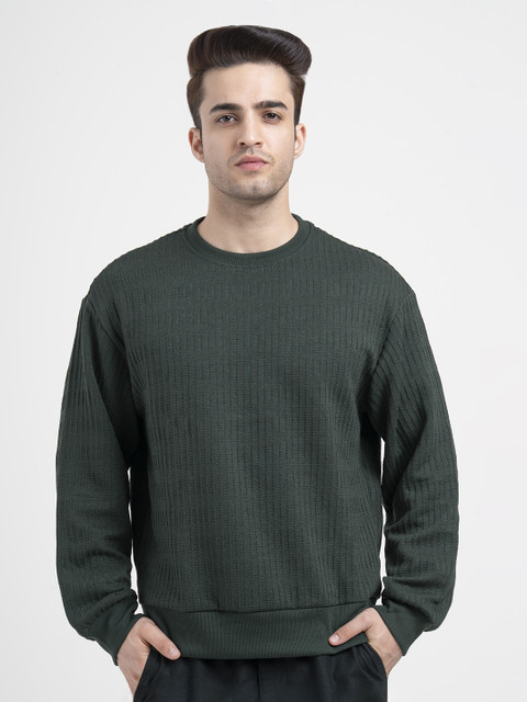 RED TAPE Full Sleeve Self Design Men Sweatshirt - Buy RED TAPE