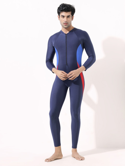 Lycot Wetsuit Full Bodysuit for Men Long Sleeve Scuba Diving Surf Suit  Solid Men Swimsuit