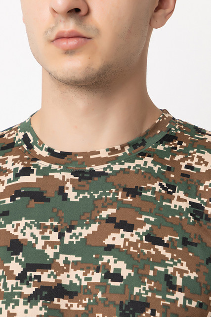 shree maruti shopping Military Camouflage Men Round Neck Green T