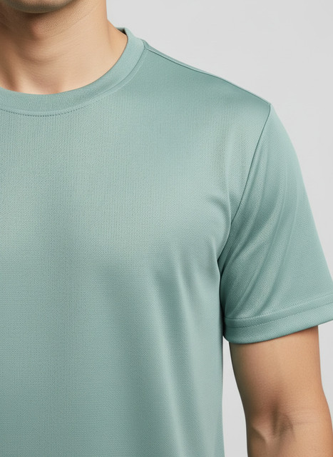 ZXN Clothing Solid Men Round Neck Green T-Shirt - Buy ZXN Clothing
