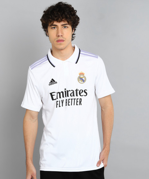 ADIDAS Printed Men Polo Neck White T-Shirt Buy ADIDAS Printed