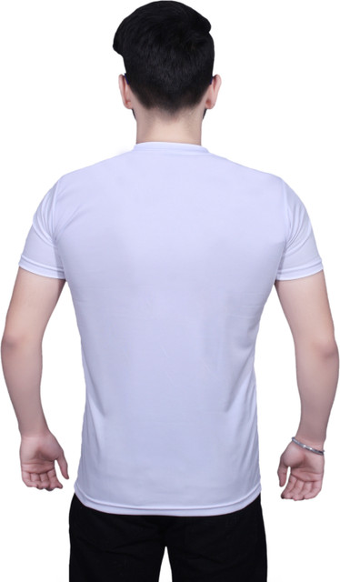 NITYANAND CREATIONS Printed, Typography Men Round Neck Multicolor