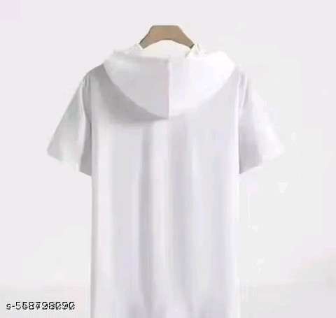 Sahu fashion Graphic Print Men Hooded Neck White T-Shirt
