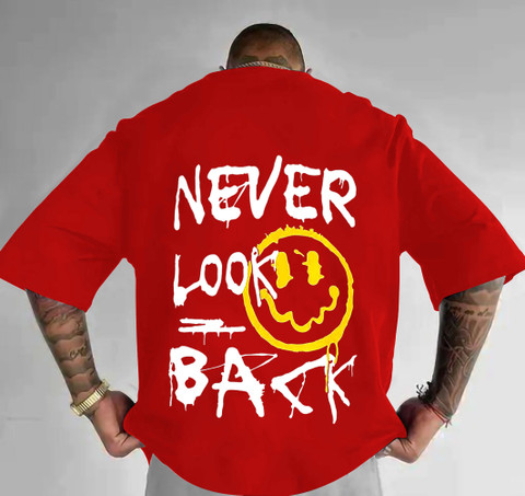 TeeTops Typography Men Round Neck Red T-Shirt Buy TeeTops