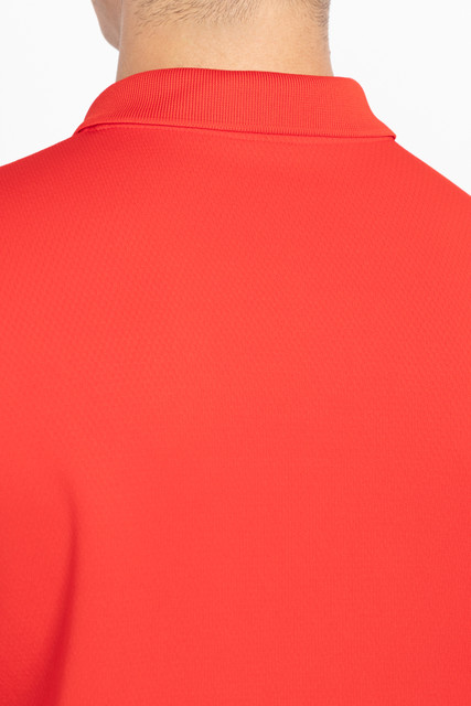 ADIDAS Printed Men Polo Neck Red T-Shirt