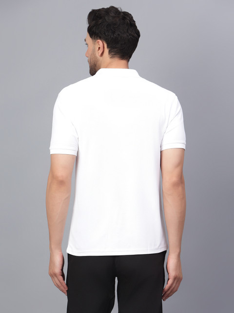 Shiv Naresh Solid Men Polo Neck White T-Shirt Buy Shiv Naresh