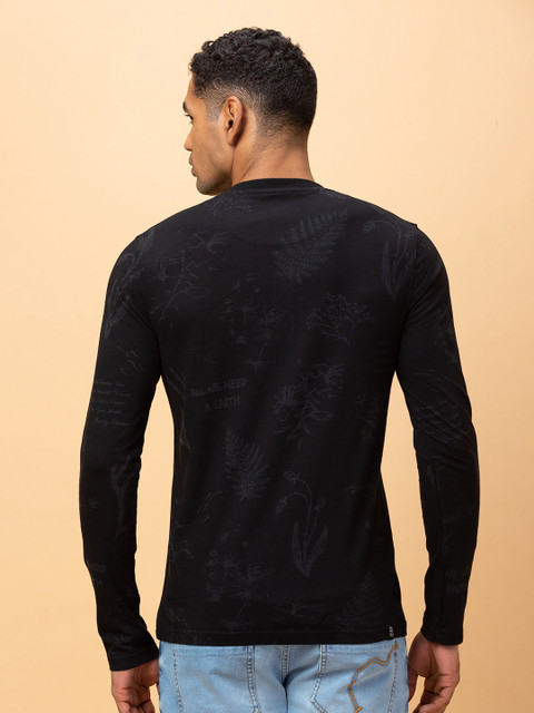 BEING HUMAN Solid Men Crew Neck Black T-Shirt Buy BEING HUMAN - Main Image