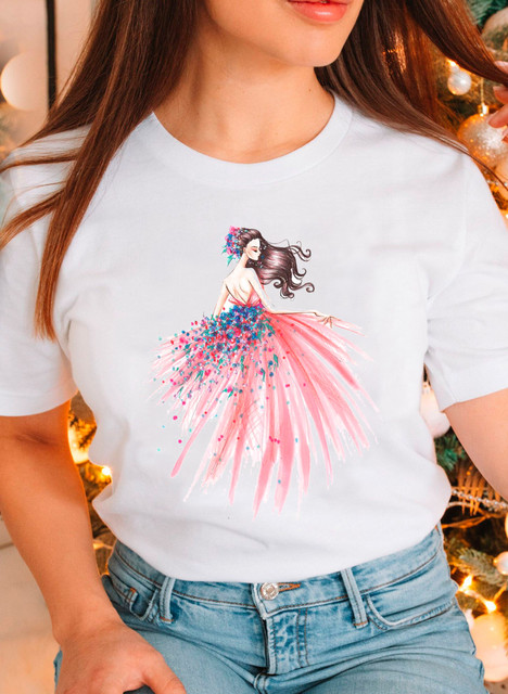 SQF Graphic Print Women Round Neck White T-Shirt Buy SQF Graphic