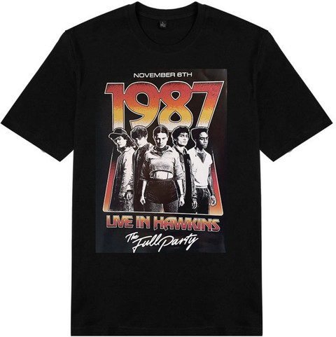 STRANGER THINGS X ROYAL STANCE Typography, Graphic Print Men Round