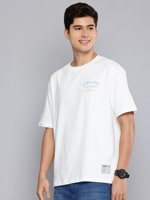 AEROPOSTALE Printed Men Round Neck White T-Shirt Buy AEROPOSTALE