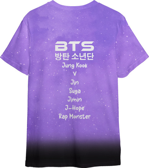 FUNKY MONKEY Graphic Print Men Round Neck Purple T-Shirt