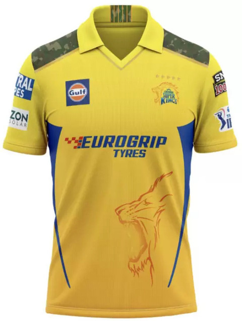 teky Graphic Print Men Polo Neck Yellow T-Shirt Buy teky Graphic