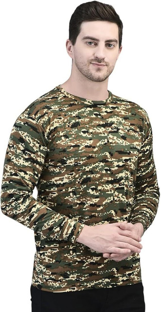 Camouflage Indian Army T Shirt Original Indian Army T-shirt Half