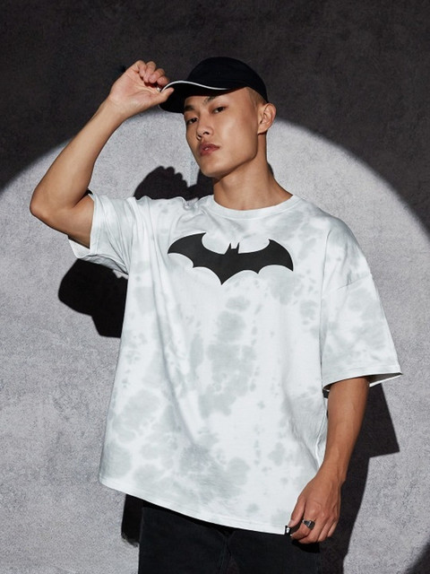 The Souled Store Graphic Print Men Round Neck White, Grey T-Shirt