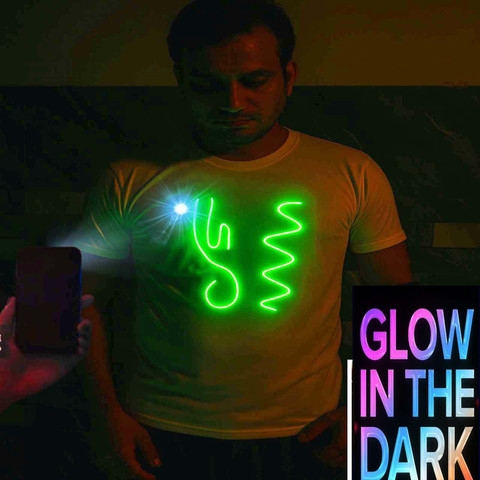 Radium Printed Men Round Neck White T-Shirt Buy Radium Printed