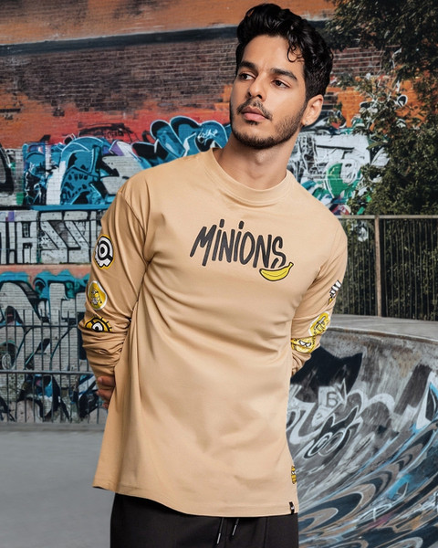 BEWAKOOF Graphic Print Men Round Neck Brown T-Shirt Buy BEWAKOOF