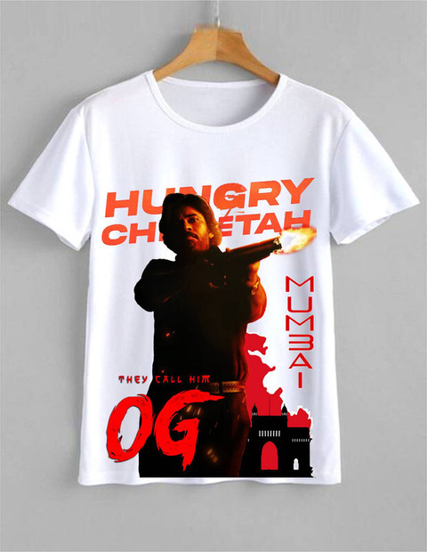 hamsa print world Printed, Typography Men Round Neck White T-Shirt