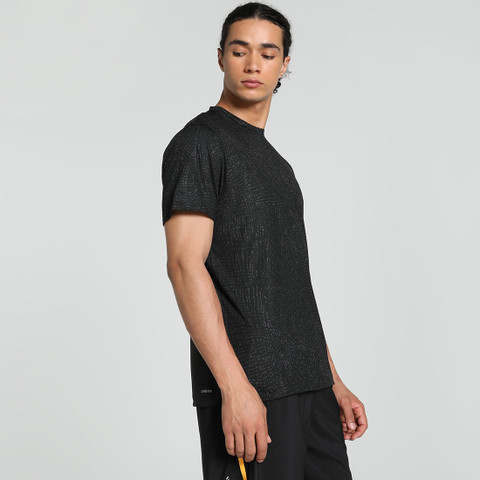 PUMA Printed Men Crew Neck Black T-Shirt - Buy PUMA Printed