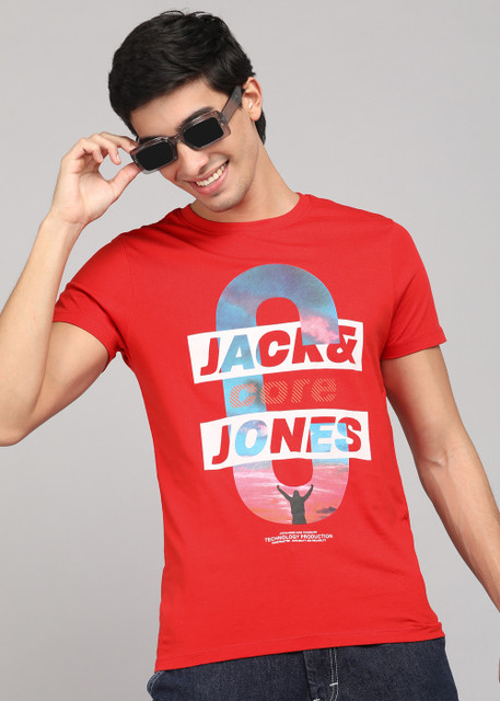 Jack & Jones T-shirt With Round Neck And Motif Print Desde 5,33 € | Compara Precios En