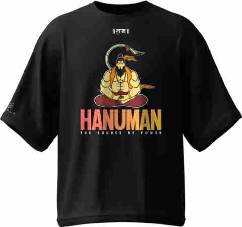 BIDALA Printed, Graphic Print Men Round Neck Black T-Shirt Buy