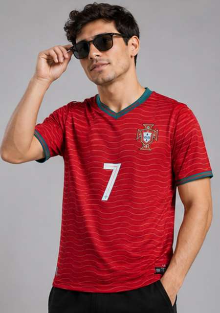 yclothy Men Red Polyester T-Shirt - Image 9