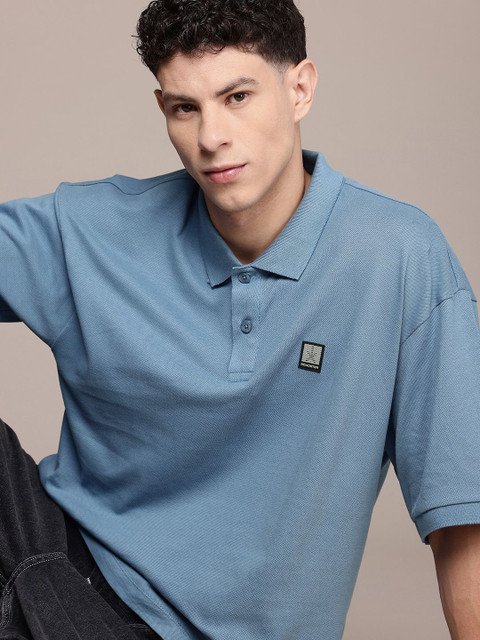 Roadster Solid Women Polo Neck Blue T-Shirt Buy Roadster Solid