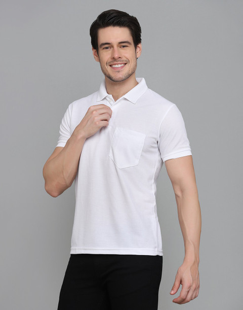 INKKR Solid Men Polo Neck White, Beige T-Shirt Buy INKKR Solid