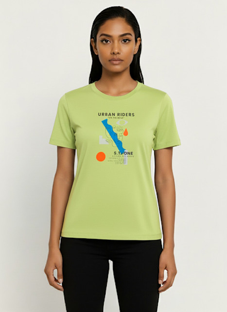 Flipkart Neon Green Graphic Tees Womens Graphic Tee Lime Green