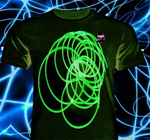 Radium Printed Men Round Neck White T-Shirt