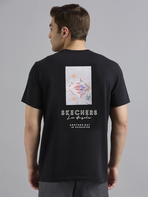 Skechers Printed Men Round Neck Black T-Shirt - Buy Skechers Skechers Printed Men Round Neck Black T-Shirt - Buy Skechers