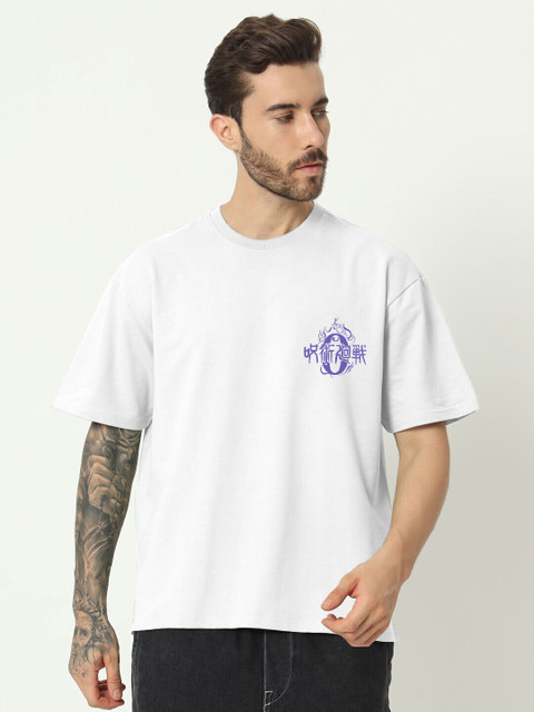 ComicSense Printed Men Crew Neck White T-Shirt - Buy ComicSense