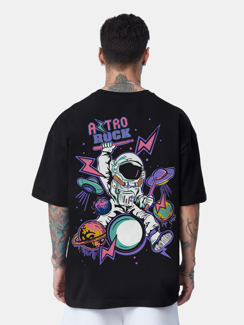 The Souled Store Solid Men Round Neck Black T-Shirt Buy The