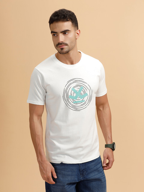 WROGN Solid Men Round Neck White T-Shirt Buy WROGN Solid Men