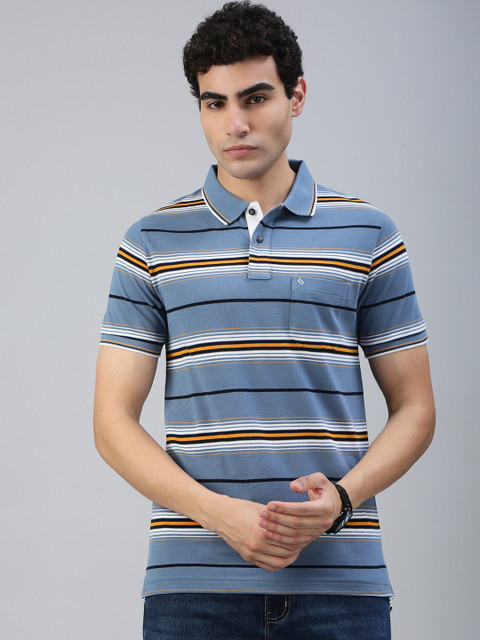 Classic Polo Striped Men Polo Neck Multicolor T-Shirt