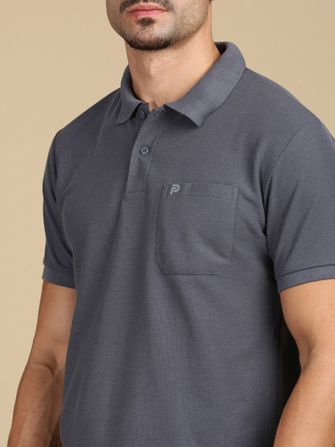 Lux Parker Printed Men Polo Neck Multicolor T-Shirt - Buy Lux