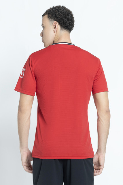 ADIDAS Printed Men Round Neck Red T-Shirt - Buy ADIDAS Printed Men