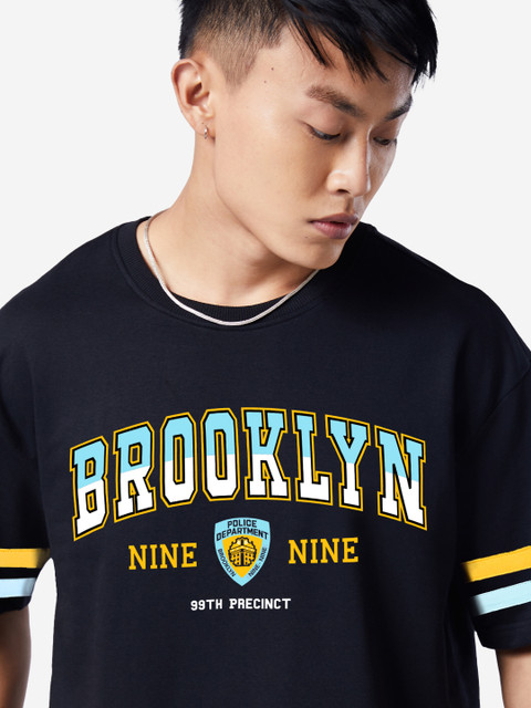 The Souled Store Graphic Print Men Round Neck Black T-Shirt Buy