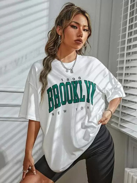 Kings London Printed Women Round Neck White T-Shirt - Buy Kings London Printed  Women Round Neck White T-Shirt Online at Best Prices in India | Flipkart.com