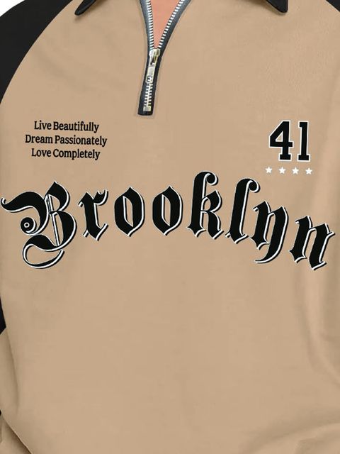 Jump Cuts Men Printed Polo Neck Cotton Blend Beige T-Shirt - Image 8