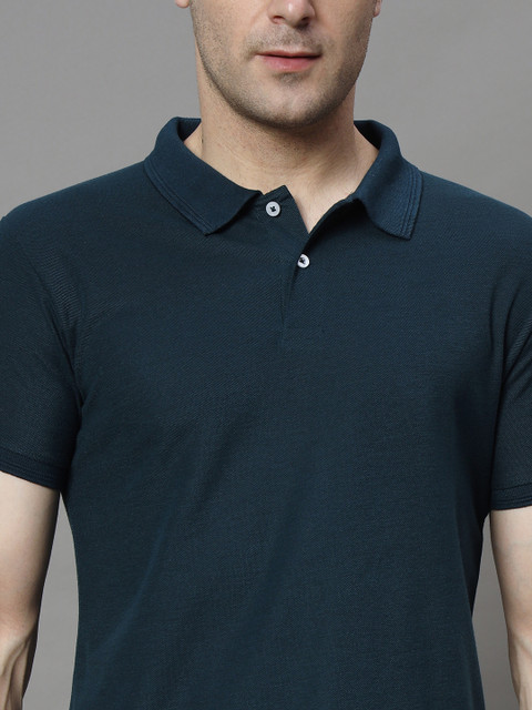 SZN Solid Men Polo Neck Black T-Shirt - Buy SZN Solid Men Polo