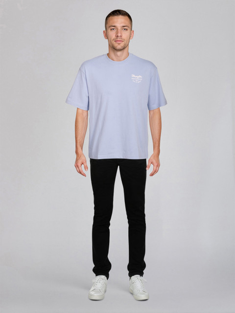 Wrangler Graphic Print Men Crew Neck Blue T-Shirt Buy Wrangler