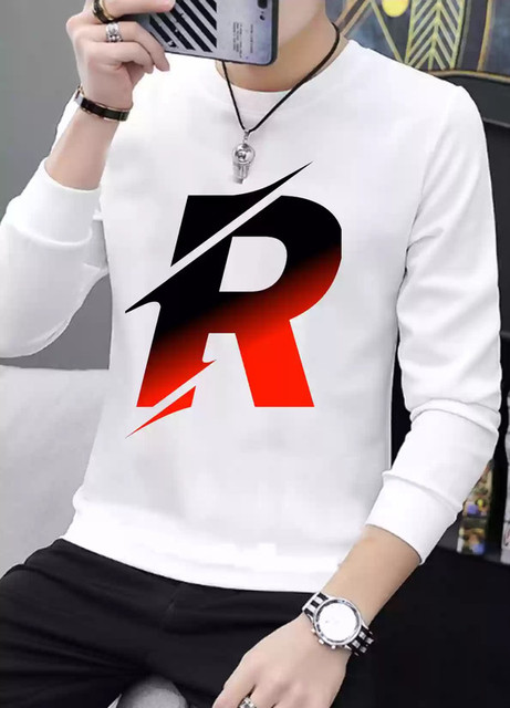 PRABHU Printed Men Round Neck White T-Shirt