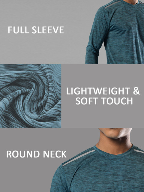 CHKOKKO Solid Men Round Neck Green T-Shirt Buy CHKOKKO Solid Men