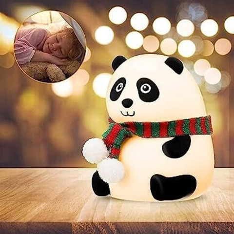 REXBURG Cute Panda Animal Huggable Kids Baby Silicone 3D Projector Club led  Night_O78 Night Lamp